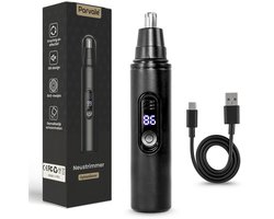 Parvale® Neustrimmer Vrouwen en Mannen - Neushaartrimmer & Oortrimmer Heren & Dames - Trimmer Oplaadbaar - Geschikt Voor Neushaar en Oorhaar - 4 RVS Mesjes