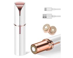 Pijnloze Gezichtshaarverwijderaar voor Vrouwen, Mini Elektrisch Scheermesje en Draagbare Epilator
