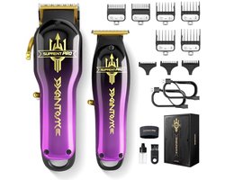 Professionele draadloze haartrimmer met borstelloze motor en DLC-gecoat mes - Zero Gap Trimmer geschenkset voor mannen