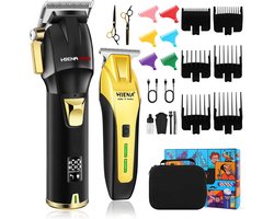 Professionele draadloze kapperset met LED-display en oplaadbare tondeuse en trimmer