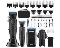 Professionele Draadloze Tondeuse voor Mannen - USB Oplaadbare Precisietrimmer en Foliescheerapparaat