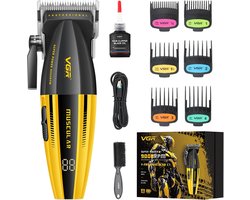 Professionele Oplaadbare Haar Trimmer met Hoge Snelheid (9000 RPM) en LED Display