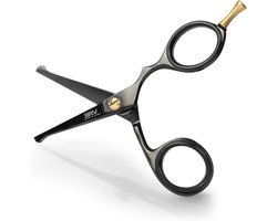Professionele Stalen Schaar met Afgeronde Punt - 10,6 cm - Titanium Gecoat - Voor Baard, Snor en Neushaar