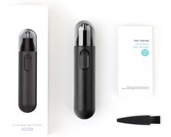 QuickFixed Neustrimmer - Neus Trimmer - Voor Mannen en Vrouwen - Dames - Oortrimmer - Oplaadbaar - Zwart