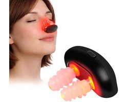 Rhinitis Therapie Apparaat - Apparaat voor nasale roodlichttherapie - Rhinitis Sinusitis Fototherapie Neus Apparaat - 3 lichttherapiestanden - Draagbaar - Verlicht Symptomen - Neusverzachter - Hooikoorts, allergie, Infrarood technologie