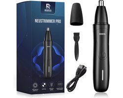 Risess® Neustrimmer Pro - Neustrimmer Mannen - Vrouwen - Wenkbrauw en Oorhaar trimmer - Neushaartrimmer - Neustrimmer - Usb Oplaadbaar - Neushaartrimmer voor mannen - Multifunctioneel - Waterdicht