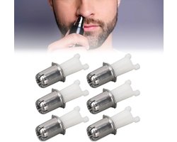 Set van 10 neus- en oorhaartrimmers, neus- en oorhaartrimmers, precisiescheerkoppen, universele vervangende snijbladen