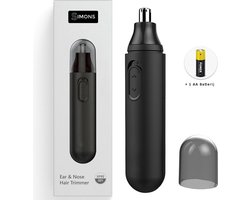 Simons Neustrimmer - Neustrimmer mannen - Oor Trimmer - Draadloos - Zwart - Plus 1 batterij