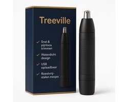 Tree Ville Neustrimmer - 3-IN-1 Neus, wenkbrauw en Oorhaar trimmer - Zwart