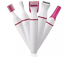 Trimmer - Elektrisch - Voor Vrouwelijke Gebruik - Draagbaar Apparaat voor Lichaamshaar Verwijdering - 1 - Wit