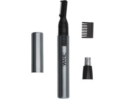 Wahl Micro Groomsman Batterij Personal Trimmer – Neus-, Oor- & Wenkbrauw Trimmer met Verwisselbare Opzetstukken voor Precisie Grooming