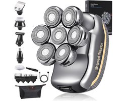 Waterdicht 6-in-1 elektrisch scheerapparaat voor heren – Multifunctioneel en gebruiksvriendelijk