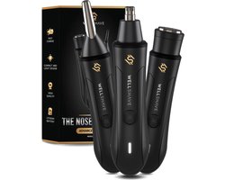 Wellshave 3 in 1 Neustrimmer Advance - All In One Wenkbrauw en Oorhaar trimmer - Neustrimmer Mannen - Wenkbrauw Trimmer - Kerst Cadeautjes