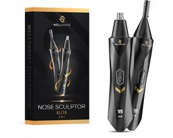 Wellshave Neustrimmer 2 in 1 Elite - Wenkbrauw en Oorhaar trimmer - Neustrimmer mannen - Wenkbrauw Trimmer - Neushaartrimmer - Kerst Cadeautjes