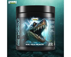 A-Game Pre-workout PUMP formule (300 g) smaak: Ice Tea Peach - special design: SEA MONSTER
