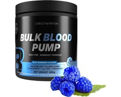 BeBulk Nutrition - Bulk Blood 300g Pre-Workout Pump, Blauw Bessen, 6g Citrulline, 6g Beta-alanine, 4g AAKG, 400mg caffeine, 500mg Tyrosine - Hoge kwaliteit - Gemaakt in Nederland