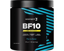 Body & Fit BF10 Pre Workout - Blue Ice - Pre-Workout met Cafeïne - AstraGin® - 30 servings (315 gram)