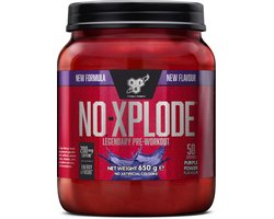 BSN N.O.-Xplode 3.0 Pre Workout - Pre-Workout – Purple Power – 50 doseringen (650 gram)