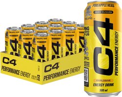 C4 Energy Drink - 12x 500 ml - Pineapple Head