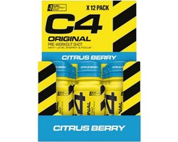 C4 Energy Shot - 12x 60 ml - Millions Strawberry