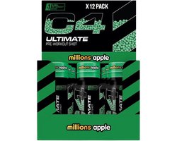 C4 Ultimate Pre-Workout Shot - 12x 60 ml - Millions Apple