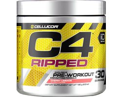 Cellucor C4 Ripped Pre Workout - Icy Blue Razz - 30 shakes (189 gram)