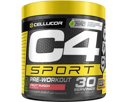 Cellucor C4 Sport Pre Workout - Ice Blue Raspberry Pre-Workout Poeder - 30 shakes (270 gram)