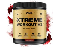 CN Supplements Xtreme Workout V2 - Red Dragon - Pre Workout - Met Cafeïne - 300 gram - 38 doseringen