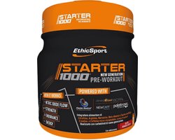 EthicSport Starter 1000 400 g red Orange - Verfrissende pre-workout - Bloedsinaasappel - Veilig en eenvoudig in gebruik – Getest op microbiologische veiligheid en doping; vrij van gluten en aspartaam