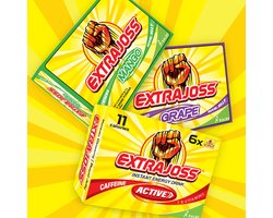 Extra Joss Mix Pack - 3 smaken (Active, Mango & Grape) - Instant Energy Drink & Pre Workout - 36 zakjes