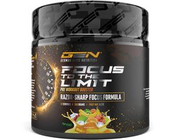 GEN Focus to the Limit – 240 g – Fruitmix smaak – Pre-workout booster met 250 mg cafeïne, ginseng, rhodiola & ginkgo – Met B-vitaminen – Vegan & suikervrij
