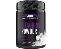 GEN Taurine poeder - 500 gr - Optimale oplosbaarheid - Veganistisch - Puur & zonder toevoegingen - L-Taurine aminozuur