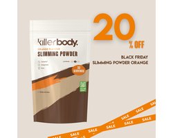 Killerbody Slimming Powder Orange | Fat Burner & Pre-Workout | Met Creatine, Groene Thee & 150 mg Cafeïne