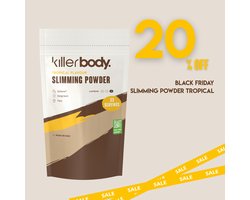 Killerbody Slimming Powder Tropical | Fat Burner & Pre-Workout | Met Creatine, Groene Thee & 300 mg Cafeïne
