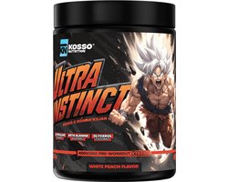 Kosso Nutrition – Ultra Instinct Pre-Workout – White Peach – 7000mg L-Citrulline – 300mg Cafeïne – Extreme Energie, Focus & Pomp – 500g