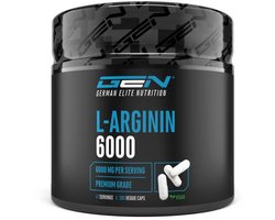 L-Arginine - 380 veganistische capsules - 6000 mg plantaardige L-Arginine HCL per dagelijkse portie (= 4980 mg zuivere L-Arginine) - Aminozuur - Hoog gedoseerd