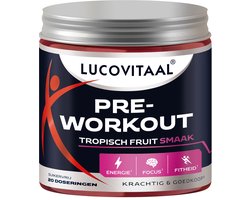 Lucovitaal Pre-Workout Tropisch Fruit - 200 gr