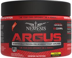 Nemesis Nutrition | Argus | L-arginine | 180 capsules á 825mg 90 servings | Pre-workout | Intra-workout | Aminozuren | Nutriworld