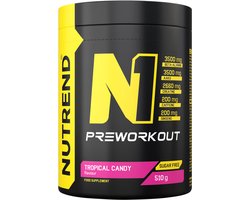 Nutrend - N1 Pre-Workout (Tropical Candy - 510 gram)