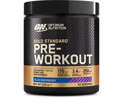 Optimum Nutrition Gold Standard Pre Workout - Blue Raspberry - Pre-Workout - 330 gram (30 doseringen)