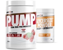 Per4m - PUMP Non Stim - Met Glysersize - 495g - Fizzy Bubblegum - pre-workout - preworkout - sportvoeding - fitness