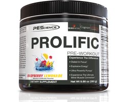 PES PROLIFIC PRE-WORKOUT - RASPBERRY LEMONADE - 40 DOSERINGEN