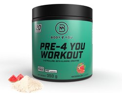 Pre-Workout Poeder Watermeloen 350g | 30 porties – Energie & Focus – Body4You