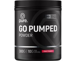 Pure. Go Pumped Powder - Fruit Punch - 300g - pre-workout - vitamine C en vitamine B12