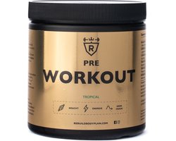 Rebuild Nutrition - Pre-Workout - Pre Workout Per Scoop 400 mg cafeïne - Preworkout Haal Het Maximale Uit Je Trainingen - Energy Drink - Tropische Vruchten smaak - 30 doseringen - 300 gram