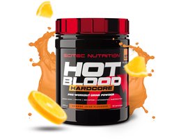 Scitec Nutrition® - Hot Blood Hardcore (375 gram - Orange Juice) - Sinaasappel - 30 doseringen - krachtige pre workout formule - poeder - pre-workout
