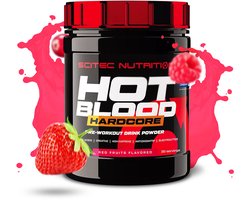Scitec Nutrition® - Hot Blood Hardcore (375 gram - Red Fruits) - Fruit - 30 doseringen - krachtige pre workout formule - poeder - pre-workout