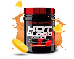 Scitec Nutrition® - Hot Blood No-Stim (375 gram - Orange Juice) - Sinaasappel - 30 doseringen - pre workout zonder caffeine - poeder - pre-workout