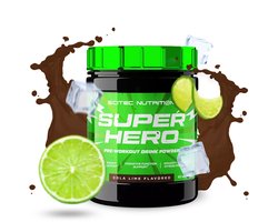 Scitec Nutrition® - Superhero Pre-Workout (285 gram - Cola/Lime) - Cola/Limoen - 30 doseringen - pre workout met extra caffeine - poeder