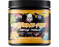 UPN Extreme Pre Workout – Tropical Thunder met 3450mg citrulline & 340mg cafeïne